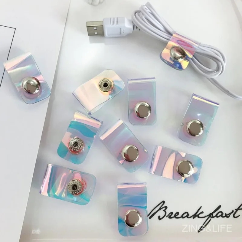 Organizador de cables, gestión de cables, enrollador de cables, Protector de cinta, Clips de gestión ordenados de escritorio, soporte de cables para ratón, Cable de auriculares