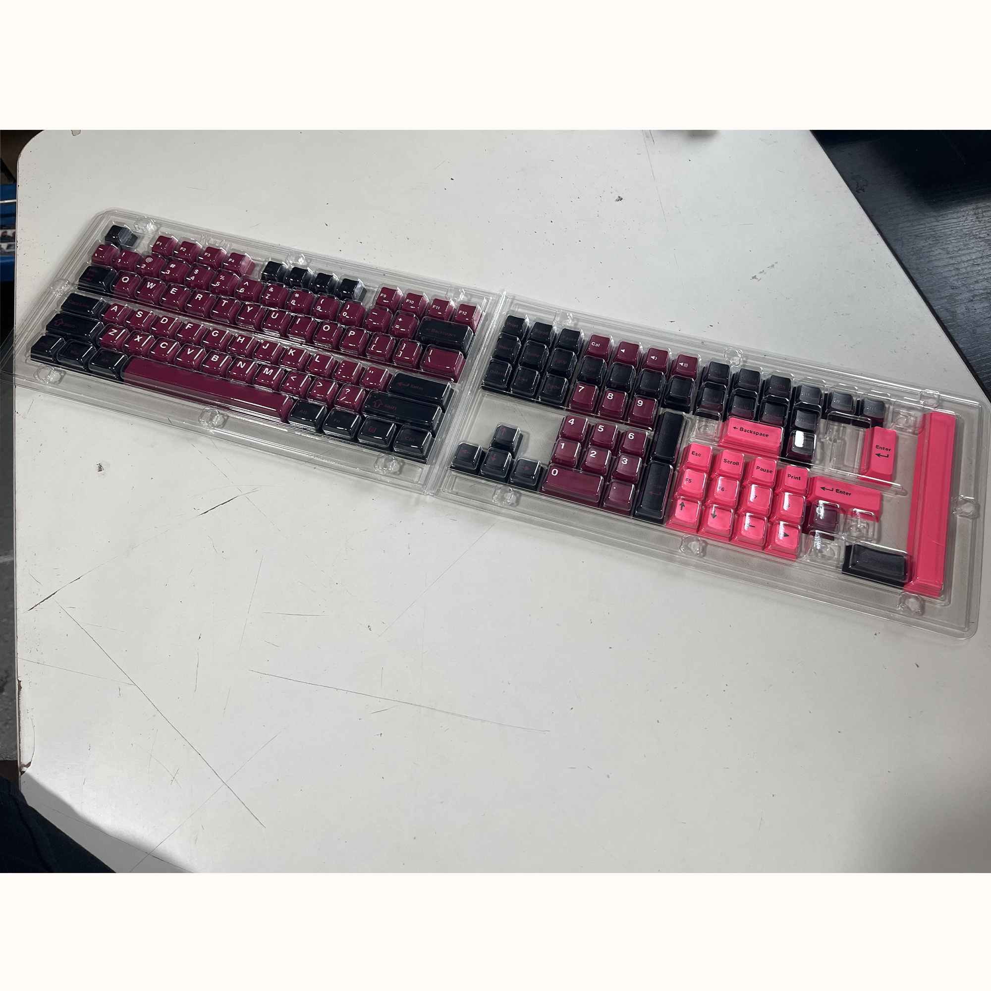 168 Keys WOB Black PBT Keycaps Cherry Profile Double Shot for Mechanical Gamer Keyboard For GK61 Anne Pro 2 Gateron MX Switches: Mandala
