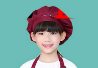 Kid Chef Hat Children's Baking Hat Cute Girls Boys Food Service Kitchen Work Caps Solid Pleated Top Painting Hats: Purple
