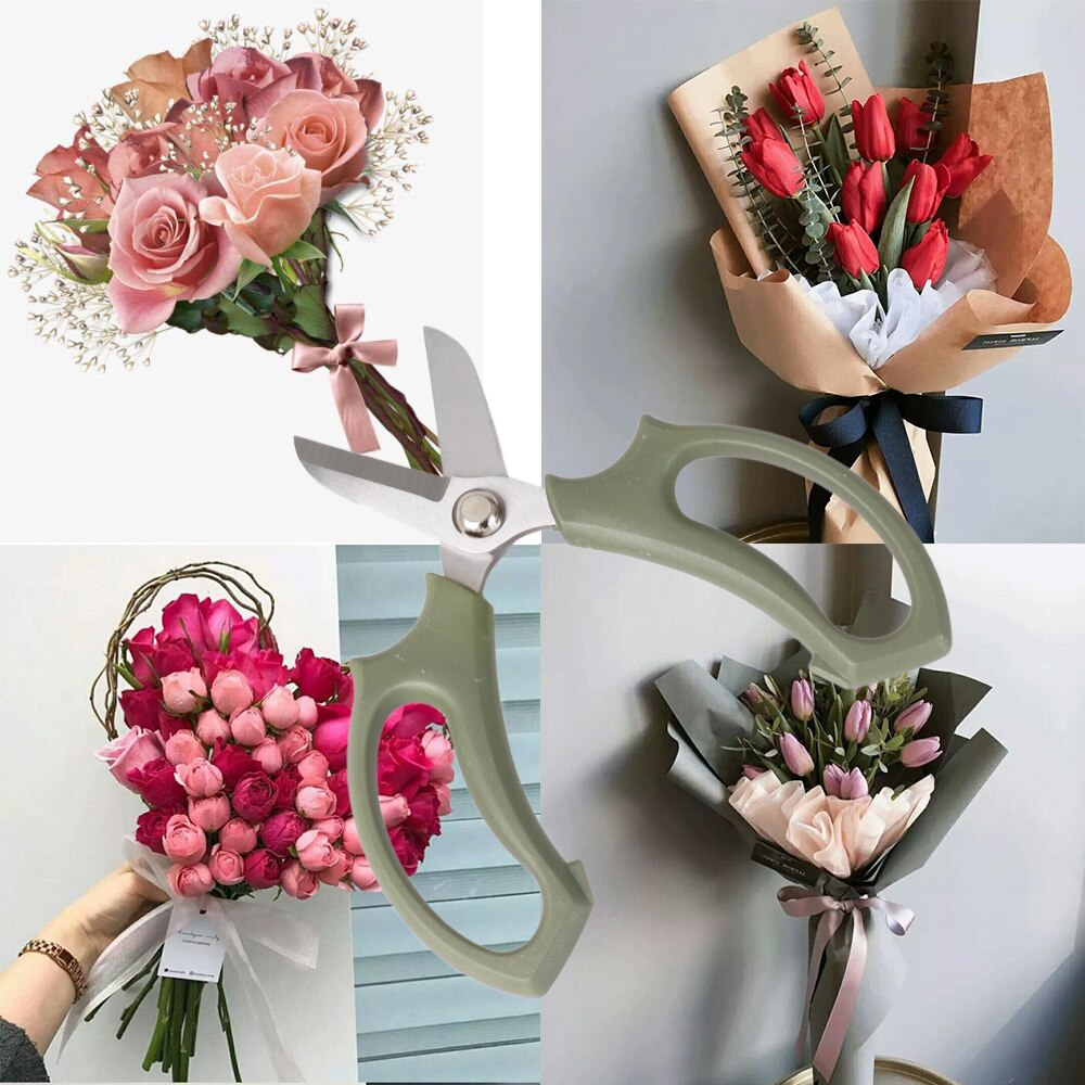 Gardening Flower Arrangement Cut Floral Shears steel Floral Fruits Leaf Garden Pruning Shear Scissors Hand Pruner Trimming Tool