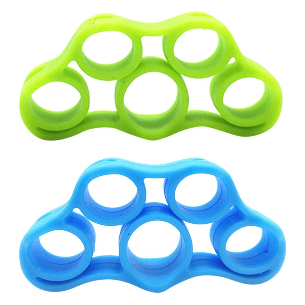 2Pcs Siliconen Hand Vinger Trainer Ring Anti Stress Speelgoed Student School Verhogen Focus Speelgoed Antistress Voor Autisme: 2pc