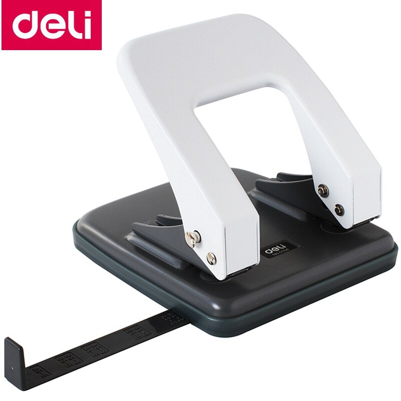 Deli 0104 Office Desk 6mm 2-Hole punch binding hole punch two holes distance 80mm punch papers capacity 35 pages 80g