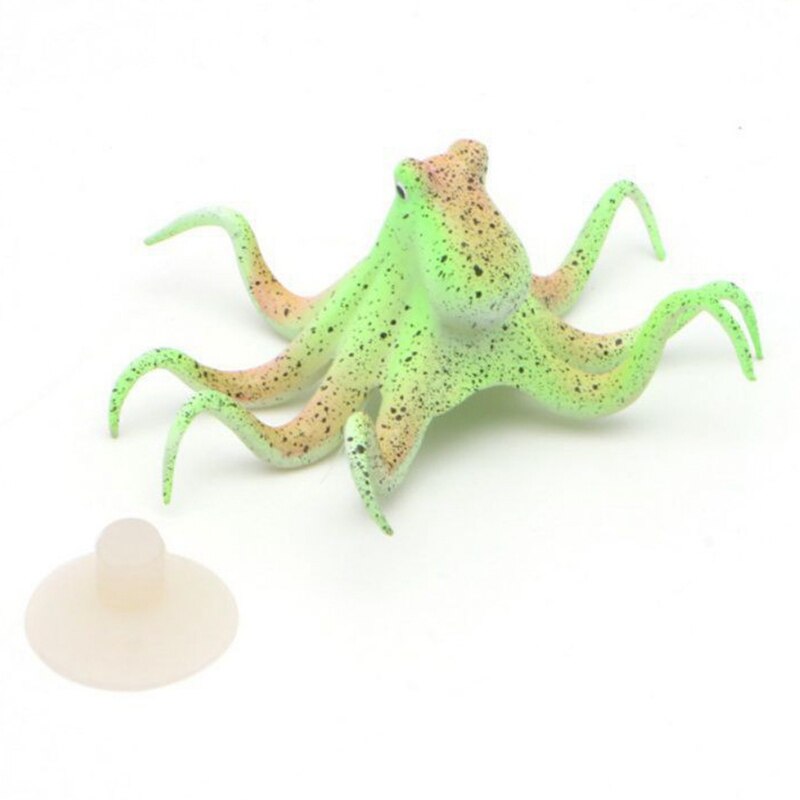2 uds. De pulpo marino de simulación, calamar, pez de imitación, decoración paisajística para acuario