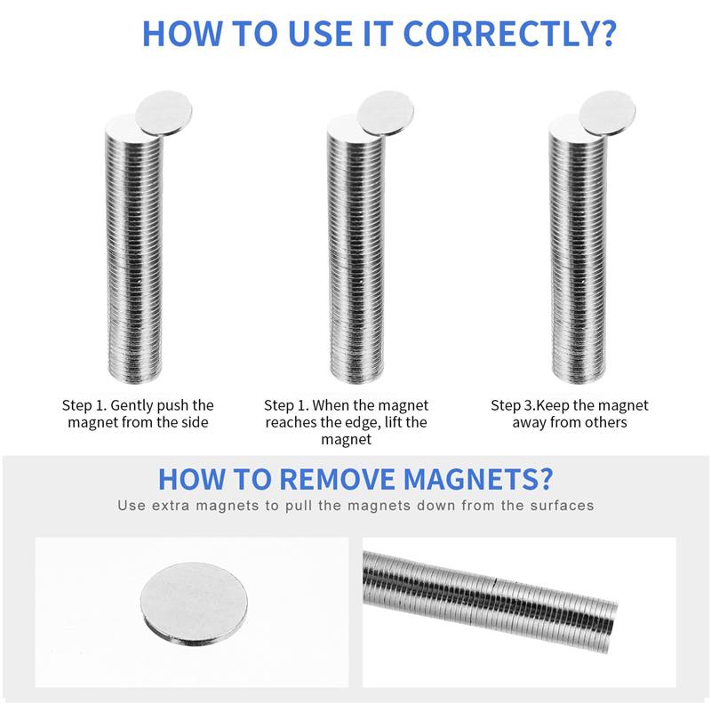 52PCS Round Powerful Magnet Sheets Neodymium Iron Boron Flat Refrigerator Magnet White/Black Board Door Disc Magnet Accessories