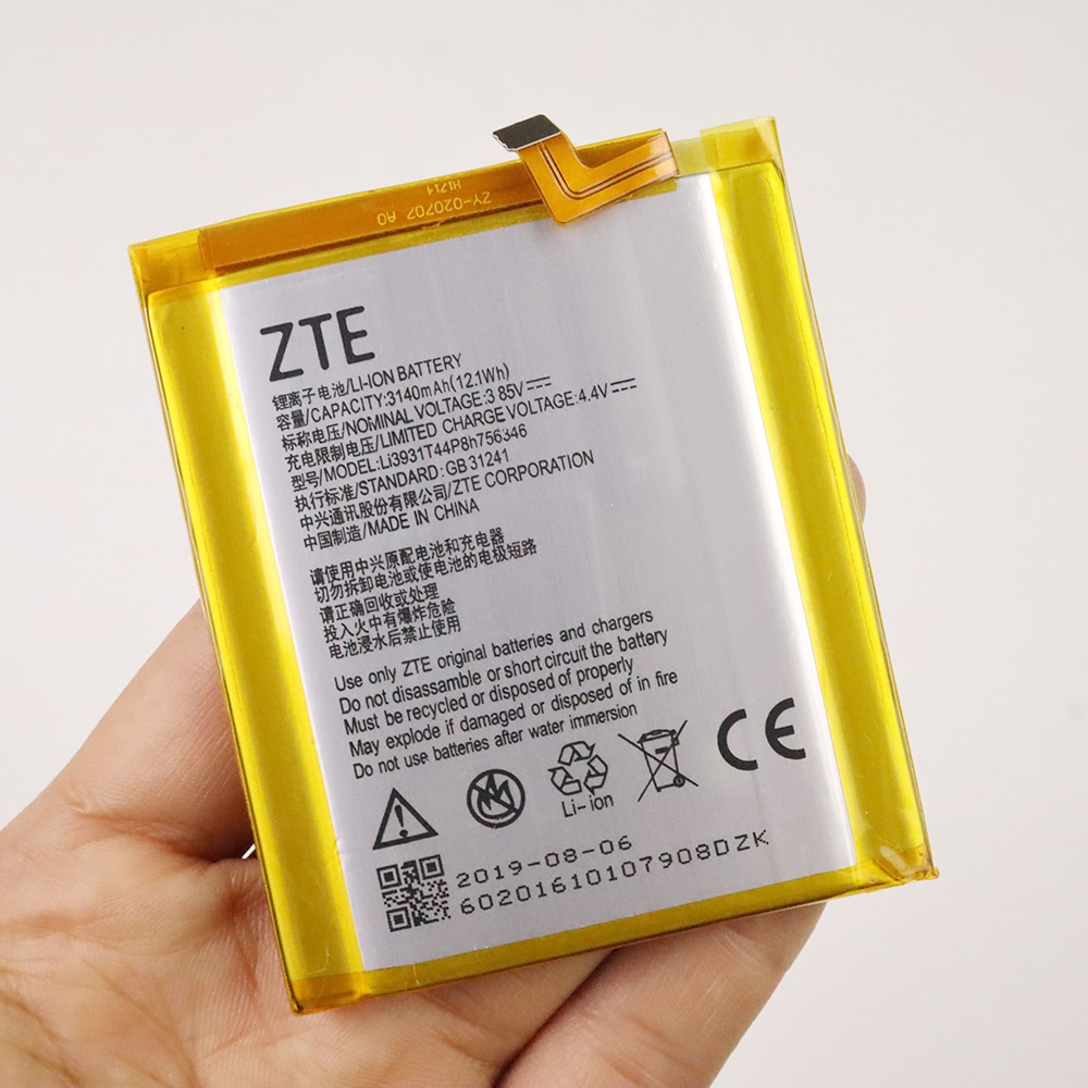 3140Mah LI3931T44P8H756346 Originele Telefoon Batterij Voor Zte Axon 7 5.5Inch A2017 Batterij