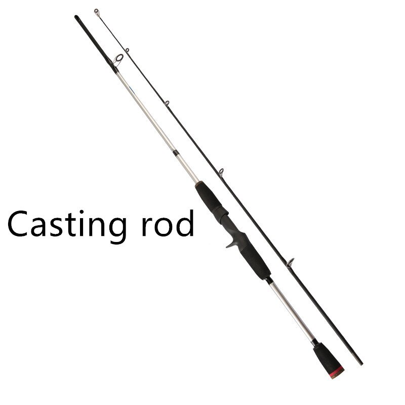 Billiga fiskespön 1.65m 1.8 m 2.1m 2 segment linje wt .6-15lb bete wt .5-20g kol spinning baitcasting fiskespön: Orange / 1.65 m