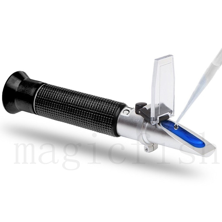 Marine Accurate Hydrometer Reef Aquarium Salt Water Salinity Meter protable refractometer Seawater Coral Test