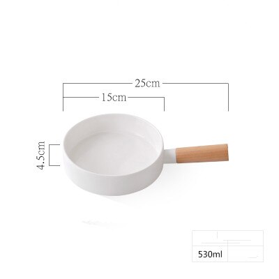 round handle pasta dish simple household dishes dessert plate Western steak cutlery: white S