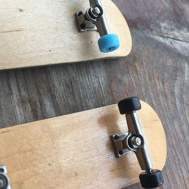 Bärhjul skid pad lönn trä finger skateboard legering stent lager hjul greppbräda