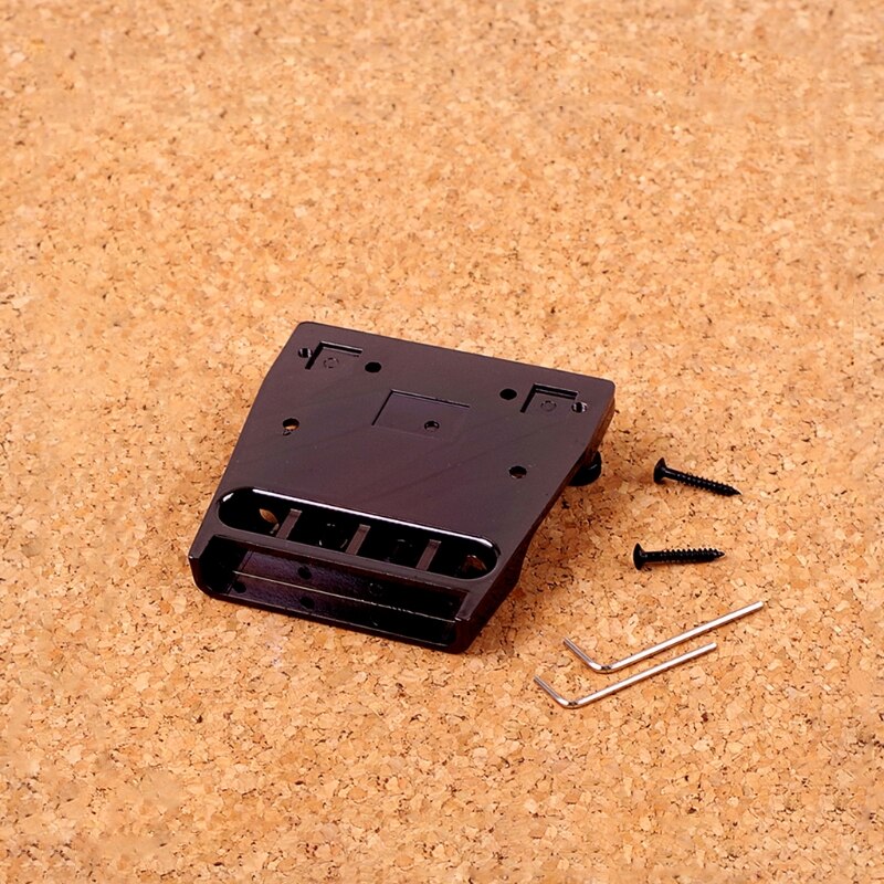 Petite guitare électrique en forme de chaussure, 4 cordes, pont de basse avec vis clés, métal noir, accessoires d'instruments de musique
