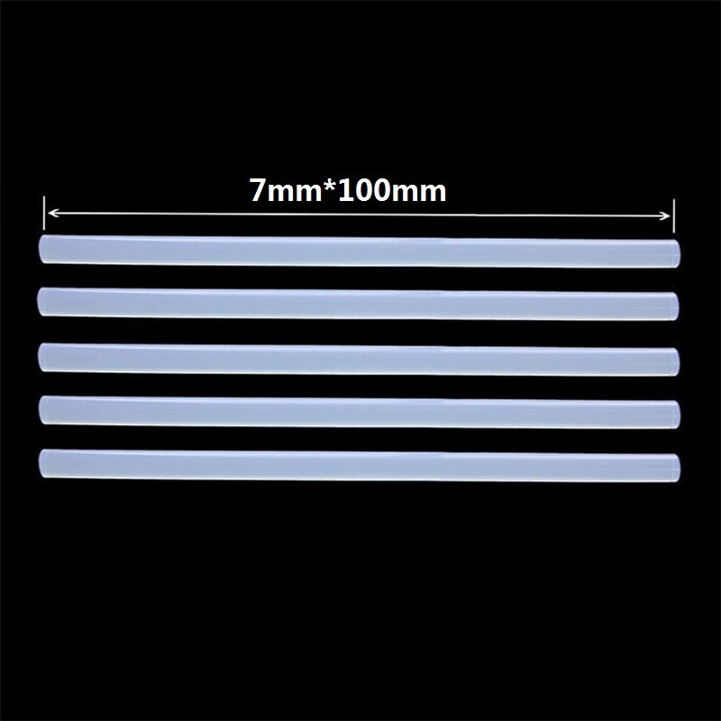 20W Melt Glue Gun with 7mm Glue Sticks Mini Industrial Guns Heat Temperature Thermo Electric Repair Tool: 5PCS Glue Sticks