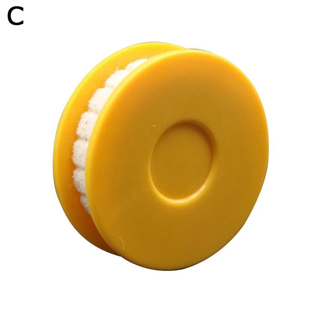 1Pcs Chain Oil Injection Roller Bicycle/Motorcycle Chain Cleaning Tool Bicycle Chain Oiler Lubricator Cycling Gear Roller Clean: Yellow