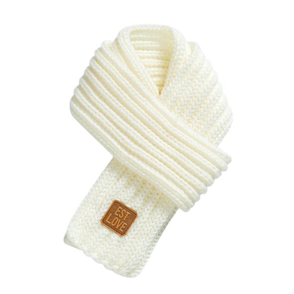 Bufanda tejida de invierno para niños y niñas, bufanda para bebés con pompón y cuello cálido, bufandas tejidas con cuello de lana: NO.4