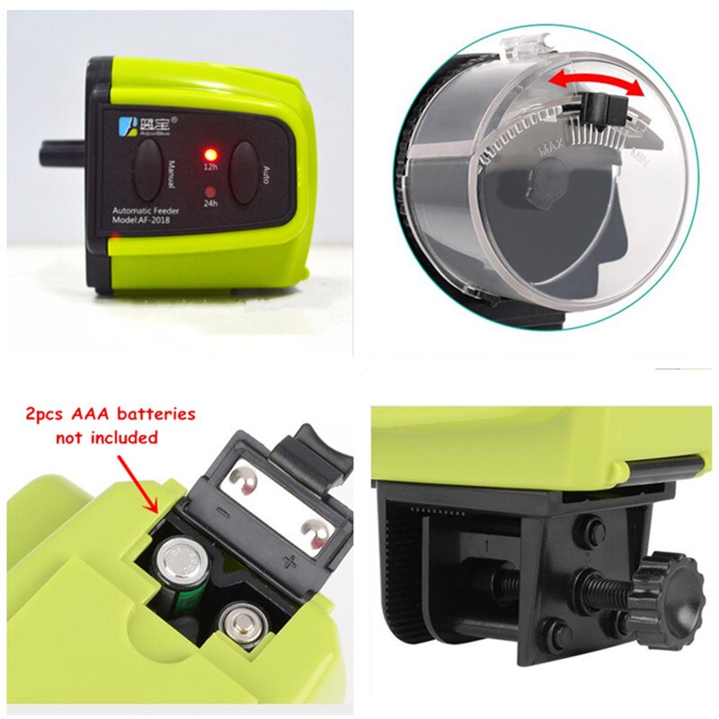 Digital LCD Automatic Aquarium Fish Feeder Fish Tank Timing Food Feeding Device Automatic Feeder For Fish Shrimp Turtle
