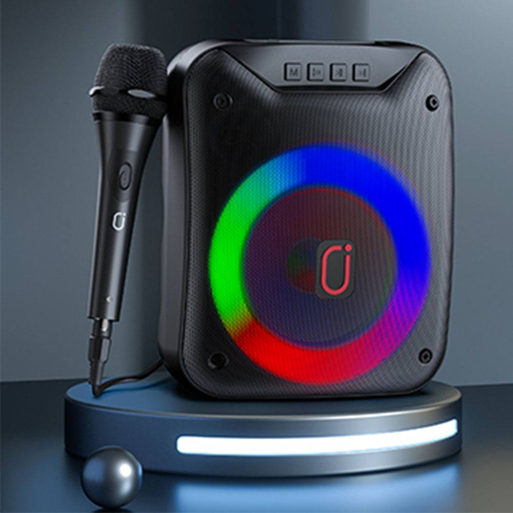 Karaoke Machine with Microphones Portable Karaoke Machine for Adults Kids, Bluetooth Karaoke Speaker with Bass/Treble Adjustment