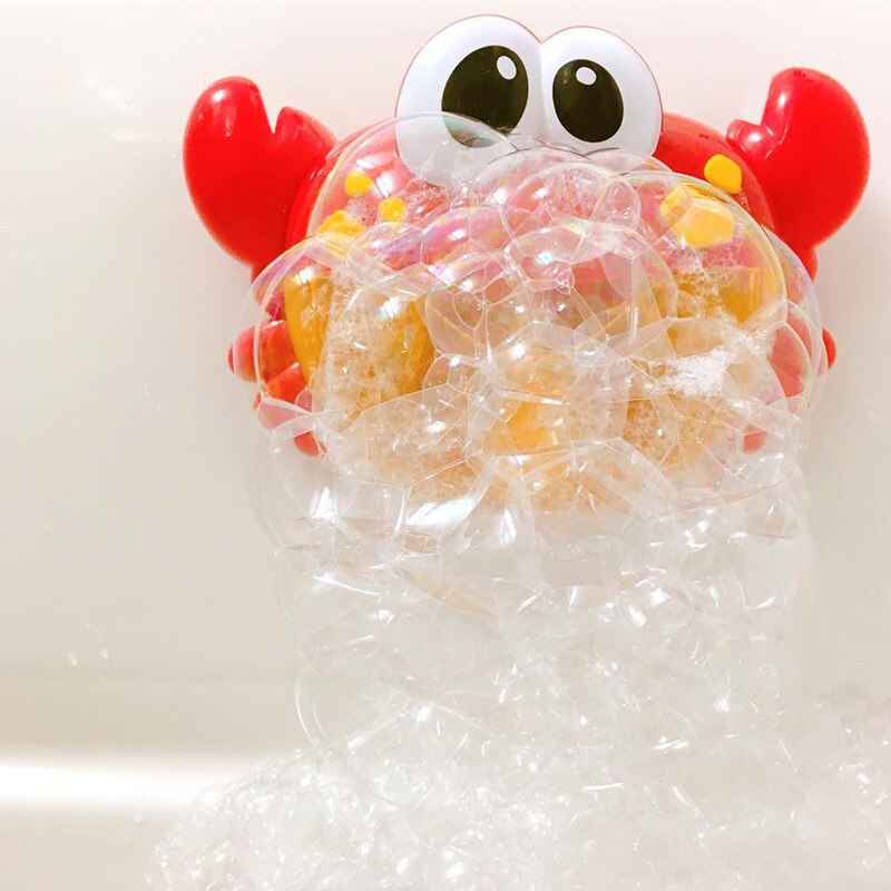 Søde krabber boble maker bad legetøj musik boble maker svømning sjovt leg badeværktøj til børn børn