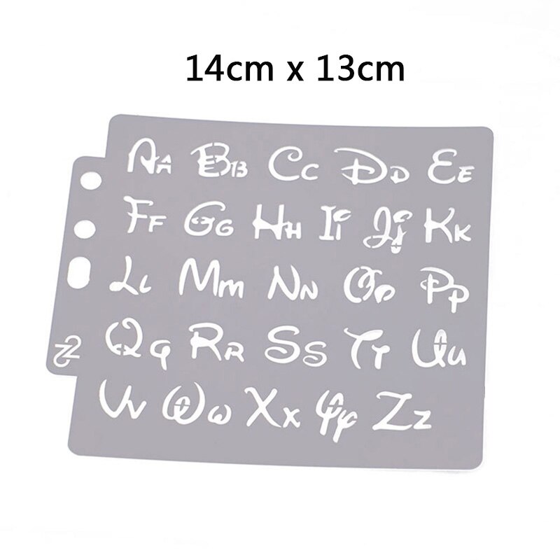 Drawing Letter Templates Hollow Out Letter Pattern Art Painting Stencil for DIY Planner/Notebook/Diary/Scrapbook/Graffiti/Card: Default Title