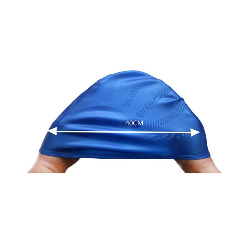 2pcs Silicone Swimming Cap Waterproof Swimming Hat Sports Elastic Swimming Hat Ear Protection Swimming Head Accessory for Adult