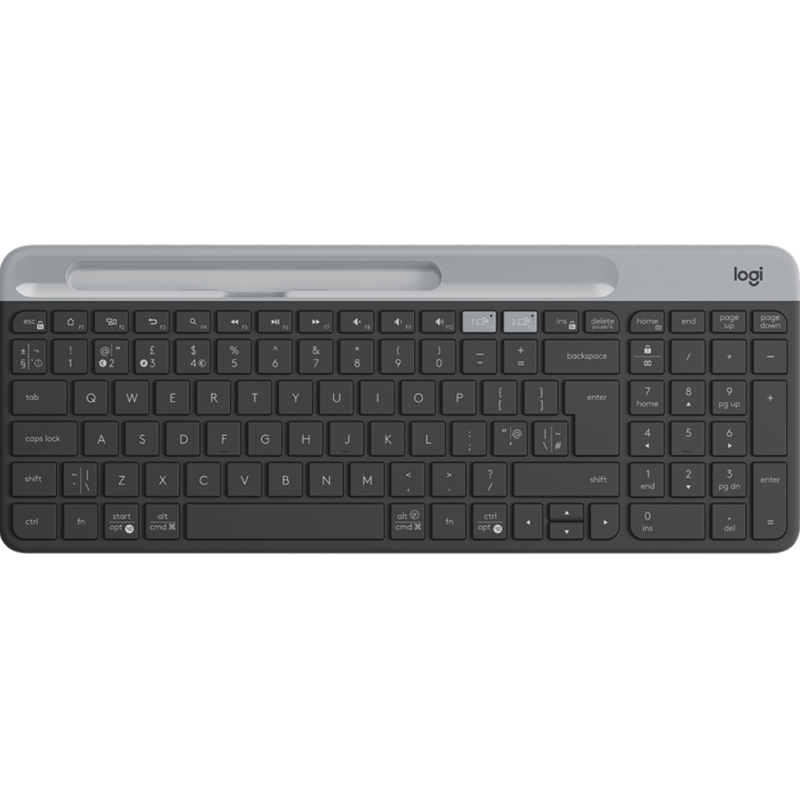 Logitech K580 2.4G clavier sans fil Ultra-mince Bluetooth claviers de bureau unifiant double multi-appareil pour tablette d'ordinateur