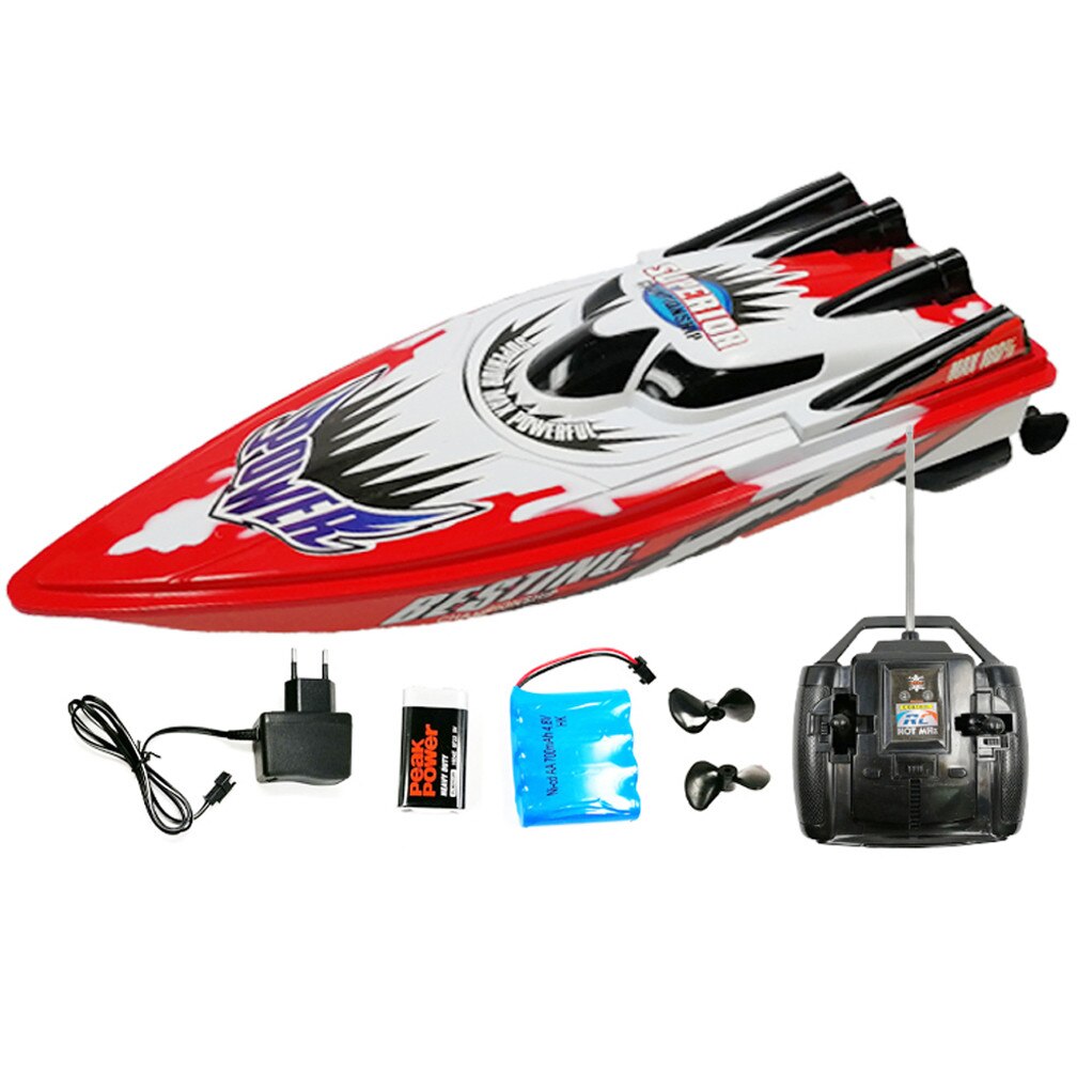 Lancha motora de Control remoto eléctrica de plástico con sensor de agua, barco a Control remoto C202 de alta velocidad, barco a Control remoto, juguete para niños, # g4