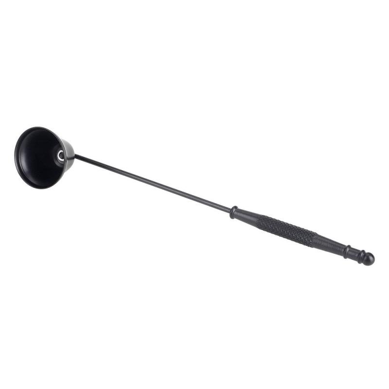 Stainless Steel Candle Extinguisher Candle Votive Candle Home Art Candle Wedding Convenient Noble Home Decorations Shape Bell: black
