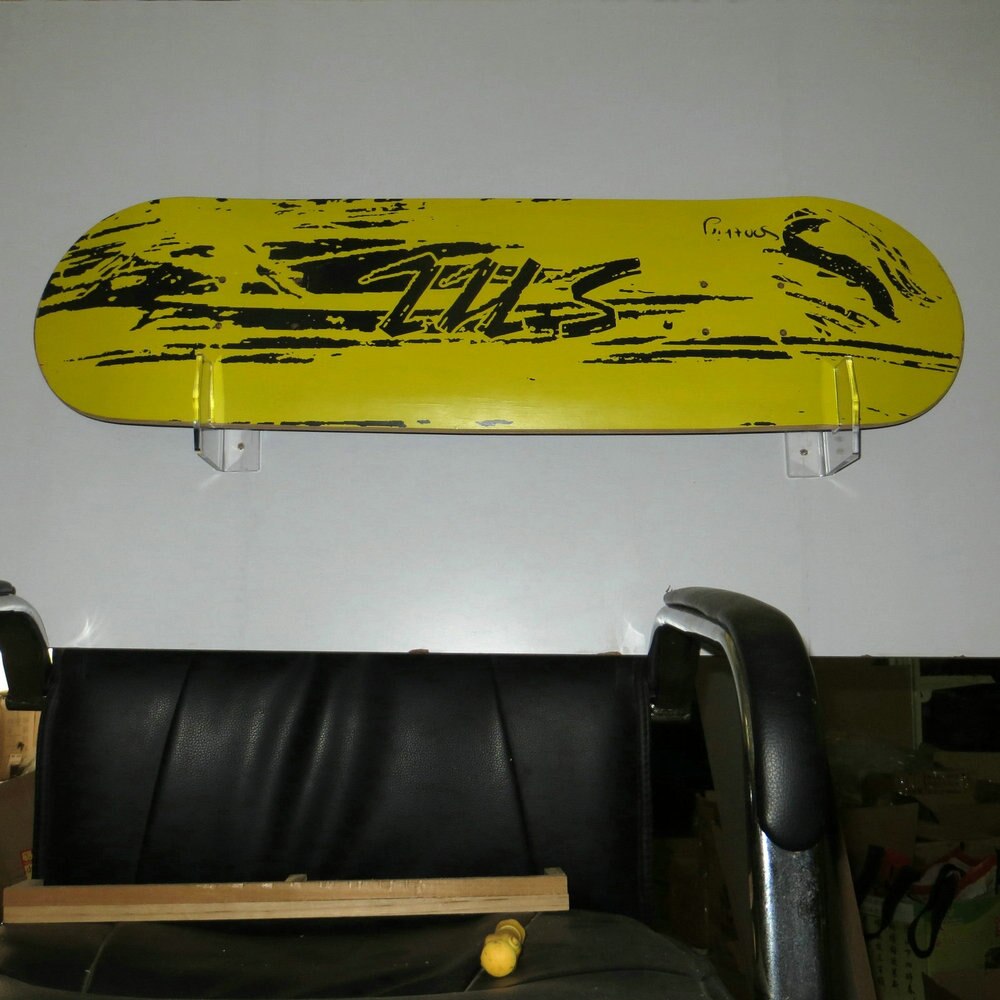 Skateboard vægbøjle, klare akryl skateboard beslag, dæk væg ophængende beslag til elektrisk skateboard - intet skateboard