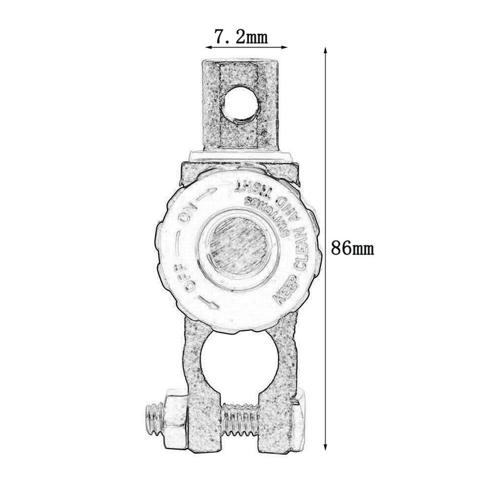 Zinc Alloy Copper Battery Terminal Link Switch Quick Cut-off Disconnect Isolator Switch Auto Car Accessories