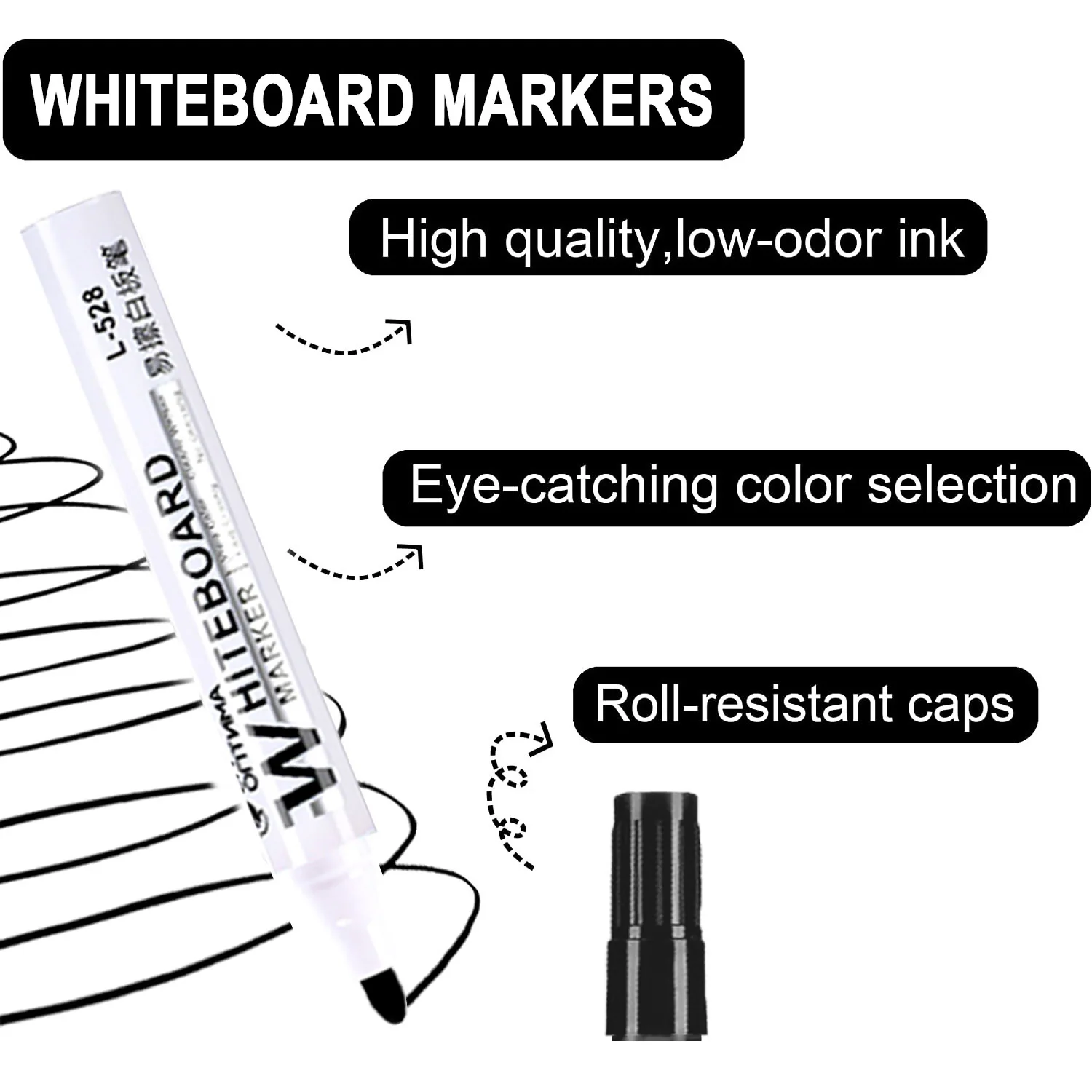 1/20 Stuks Uitwisbare Whiteboard Marker Pen Schoolbord Marker Onderwijs Krijt Voor Glas Keramiek Kantoor School Art Marker briefpapier