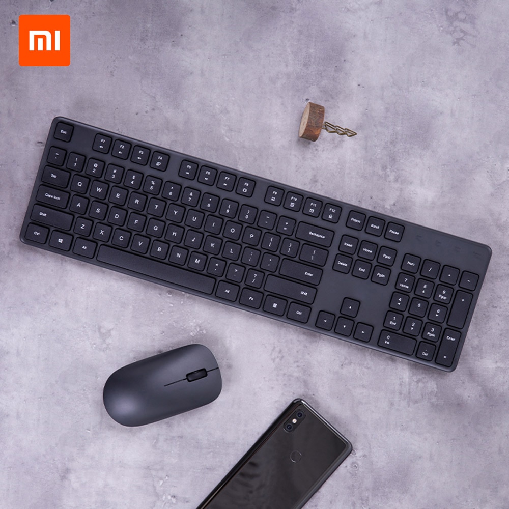 Xiaomi Mi Wireless Mouse Keyboard Set 2.4GHz 1000DPI Portable Mouse 104-key Keyboard Office Computer Mouse And Keyboard Combo