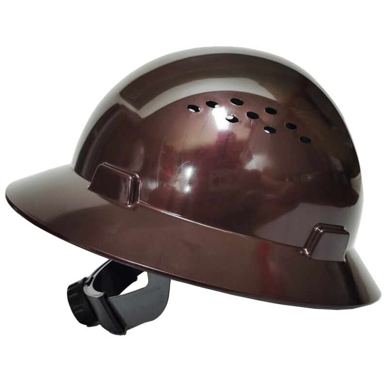 DARLINGWELL Full Brim Hard Hat Vented Safety Helmet Breathable Working Railway Metallurgy Mine Construction Cap