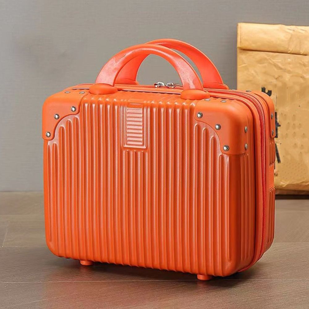14 inch Mini Travel Suitcase Cosmetic Box Hand Luggage Organizer Makeup Case PC Small Password Box Boarding Case