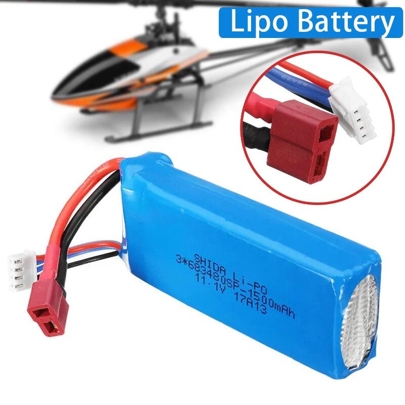 For WLtoys V950 6CH Brushless 1500MAh 11.1V 20C 3S Lipo Battery for WLtoys V950 6CH Brushless RC Helicopter Battery