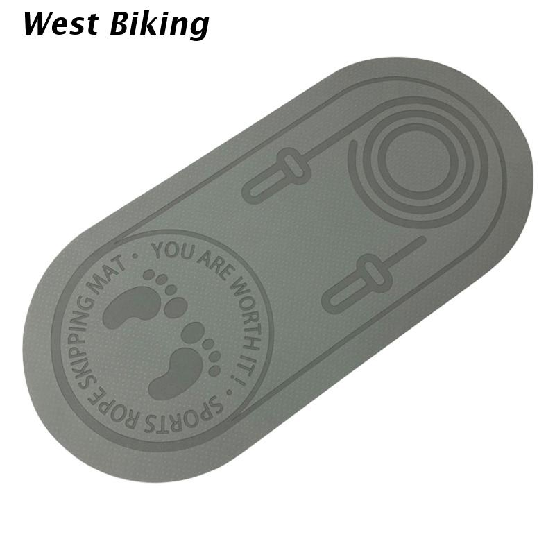 Rope Skipping Oefening Workout Mat Dikker Jump String Antislip Textuur Yoga Pad: Gray