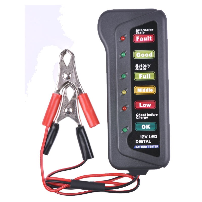 LED Battery Gauge Battery Indicator Tester 12V for CAR Motorcycle ATV snowmobile marine golf carts Vehicle battery BI007