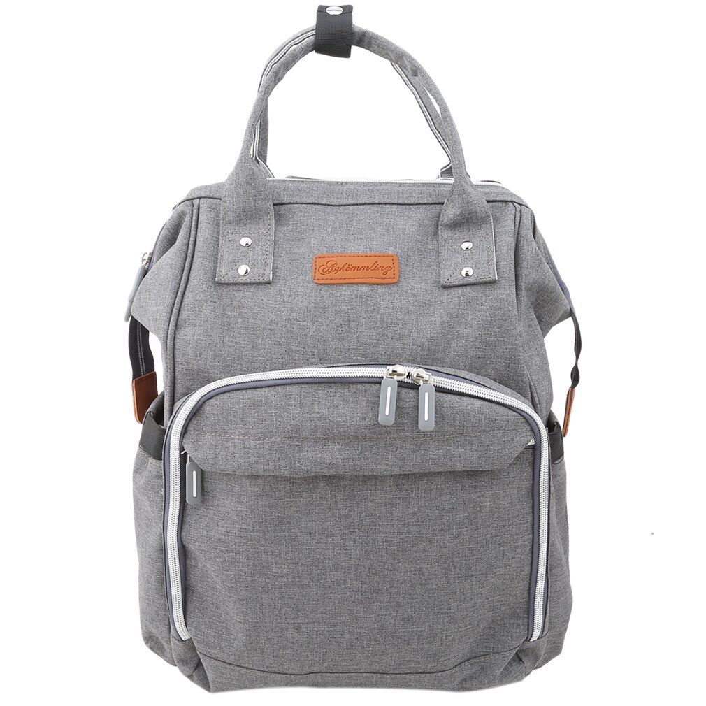 Mammaväska barnvagn skötväska stor kapacitet babyväskor för mamma bolsa mochila maternidade skötväska skötväska ryggsäck luiertas: Grå
