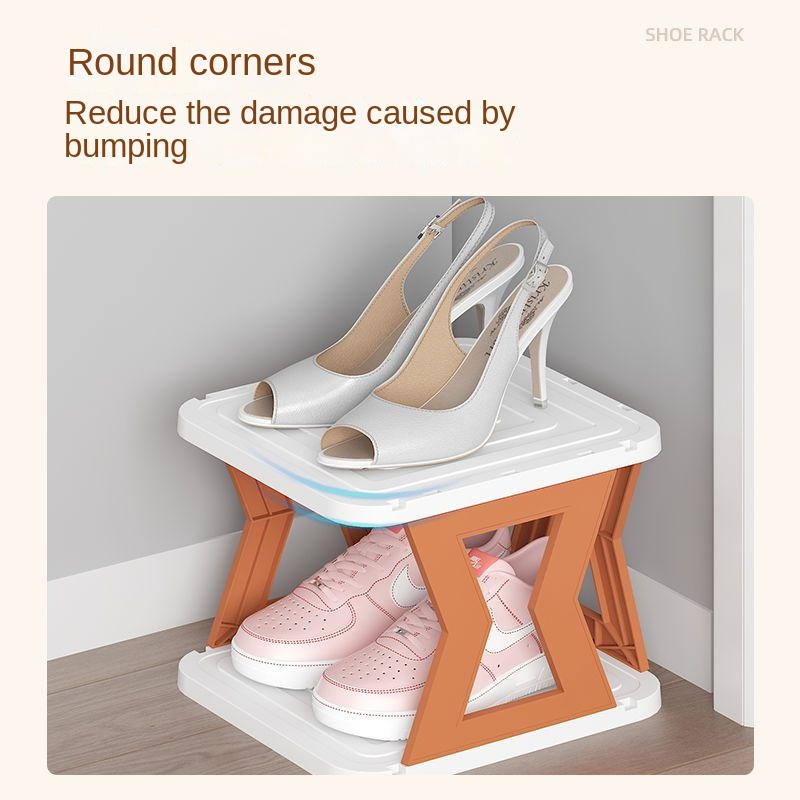 Étagère à chaussures multicouche, petit espace étroit dans la porte, armoire à chaussures, rangement de chaussures multifonctionnel T1