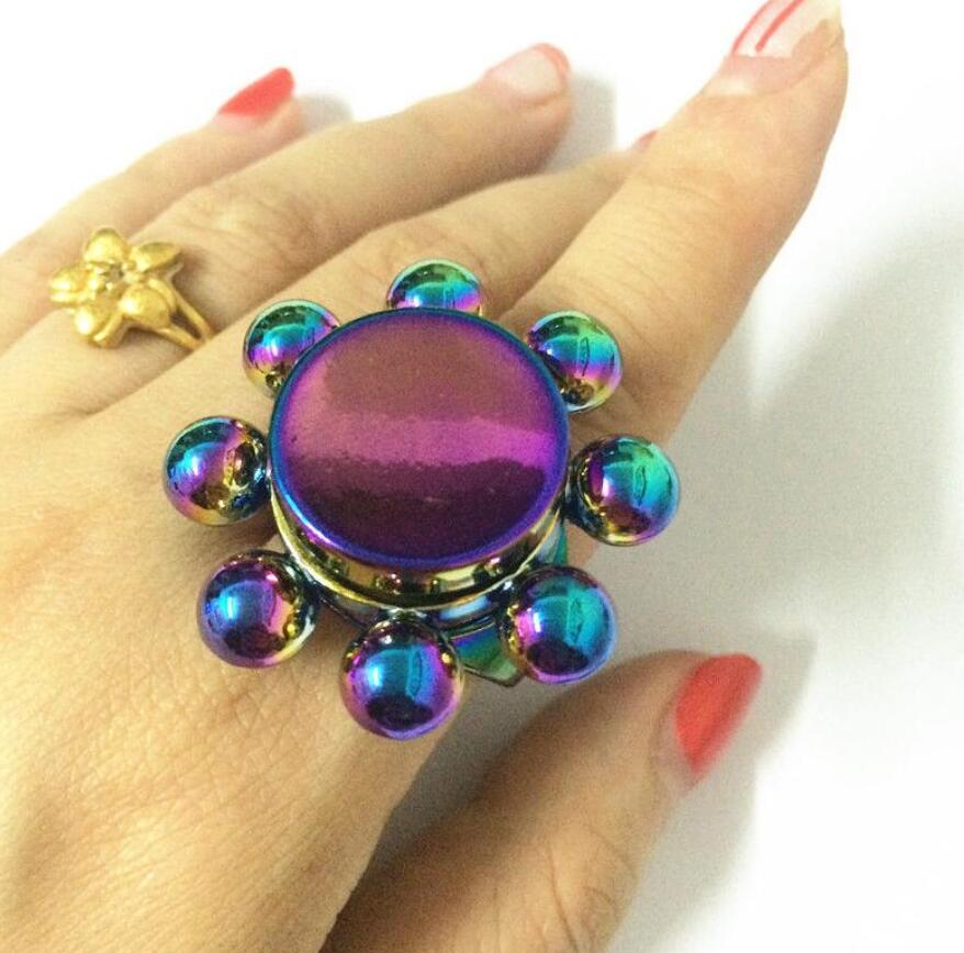 Rainbow Colorful Multicolor Star Dragon Eyes Crab Cat Footprint CKF Fidget Metal Spinner Anti Stress Christmas Birthday: Style 5