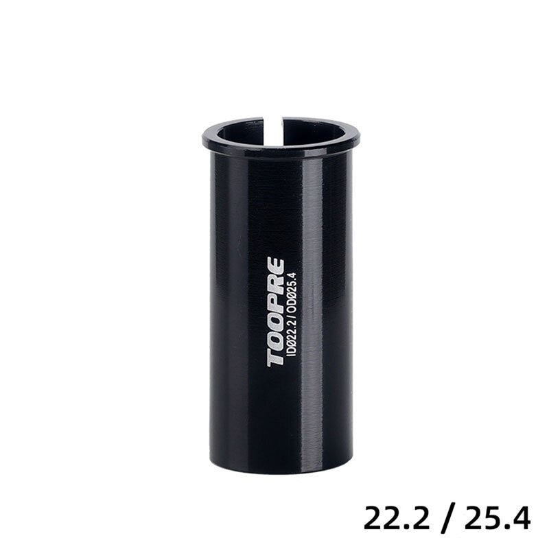 Bicycle Seat Post Tube Sleeve MTB Bike Seat Post Adapter Alloy SeatPost Tube Reducing Turn Sleeve Mountain Bicycle Cycling Parts: 22.2-25.4