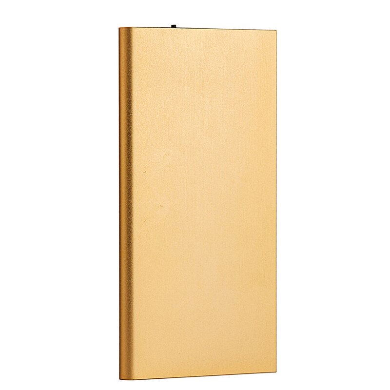 20000mAh Power Bank Ultra Thin Slim Portable Polymer Phone Charger Powerbank battery power-bank With LED Light for Mobile Phones: Gold