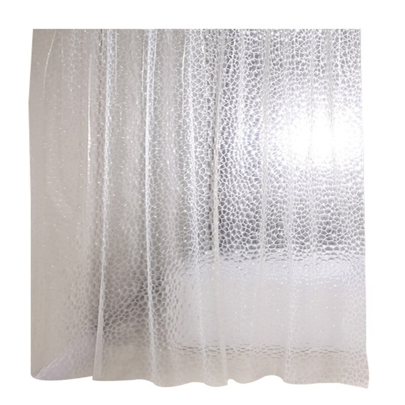 Eva Douchegordijn 3D Clear Douchegordijn Met Haken Voor Badkamer Douches, Kraampjes En Badkuipen Mold Slip: 180x180