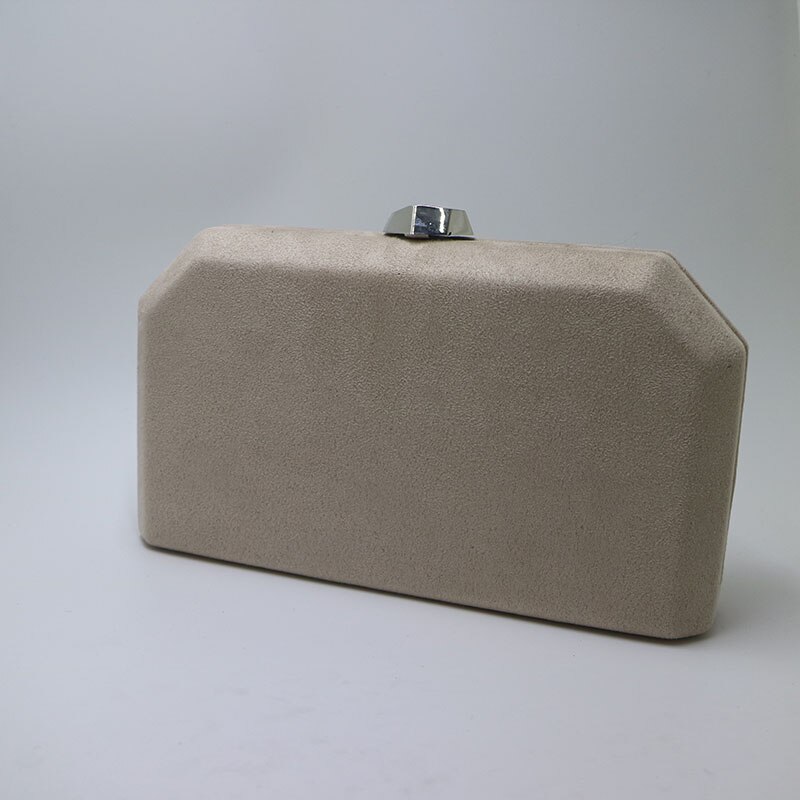 Nuphia ruskinds clutch-tasker og festtasker til kvinder: Beige