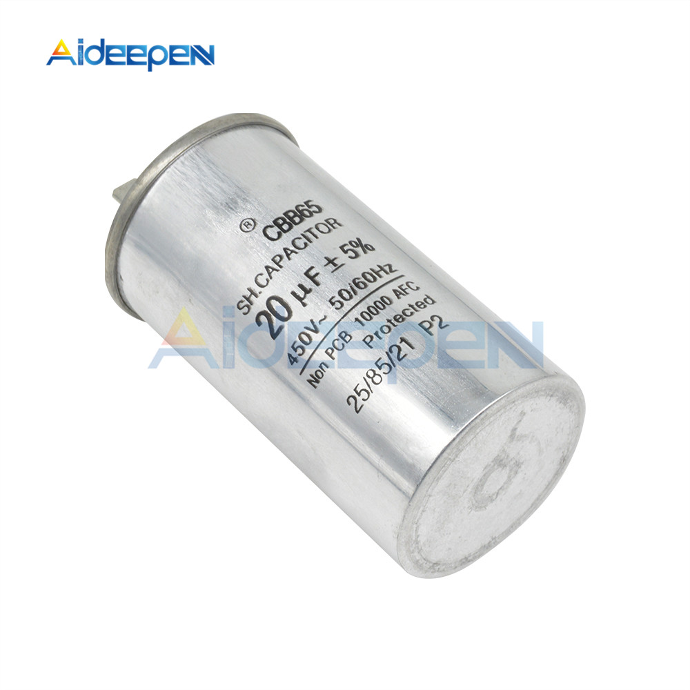 CBB65 20uF 450V AC Motor Capacitor Air Conditioner Compressor Start Capacitor for Air Conditionin Refrigerator Oven Water Pump