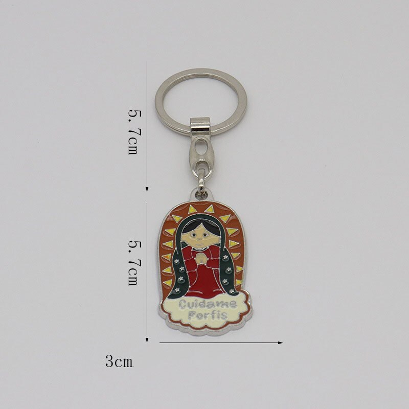 Heymamba ängel jungfru maria berlock hänge religiös katolsk nyckelring kyrka hem kapell dekor souvenir: Stil 2