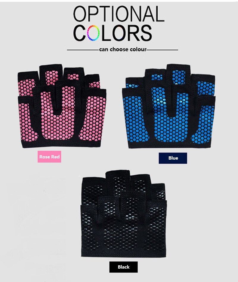 3 Kleuren Yoga Fitness Hand Cover Half Vinger Hand Cover Professionele Sport Fitness Hand Cover Non-Slip Dragen-slip