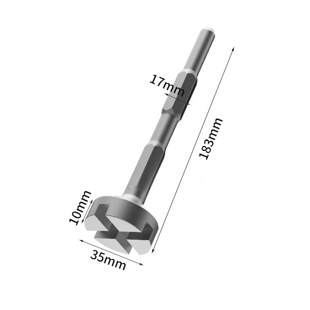 Cabezal de martillo para máquina de coser, pila SDS PLUS, borde de conducción, perno de martillado, tubería de hierro blanco, herramienta de instalación de martillo eléctrico, 1 ud.: Gris oscuro