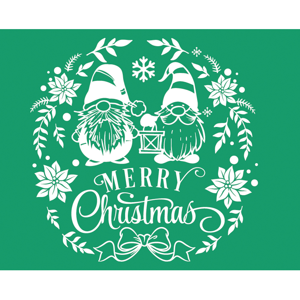 Alinacutle Kerst 8.5X11 "Herbruikbare Zelfklevende Zeefdruk Stencils Mesh Transfers Voor Woondecoratie Handgemaakte Ambachtelijke: Light Grey