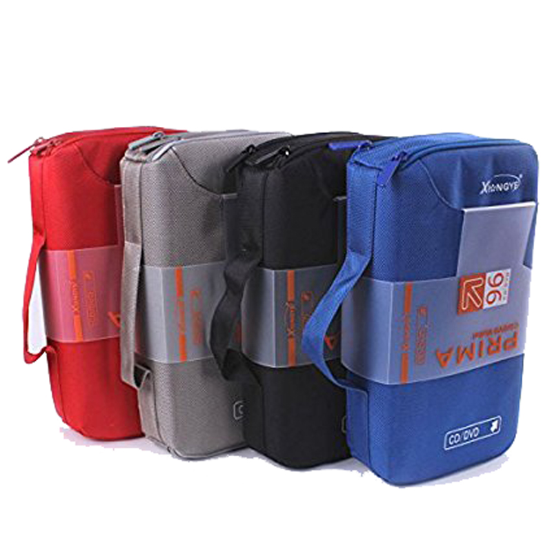 Étui de rangement pour DVD et CD, capacité de 96/64 disques, support pour voiture, sac de transport Portable pour accessoires DVD et CD