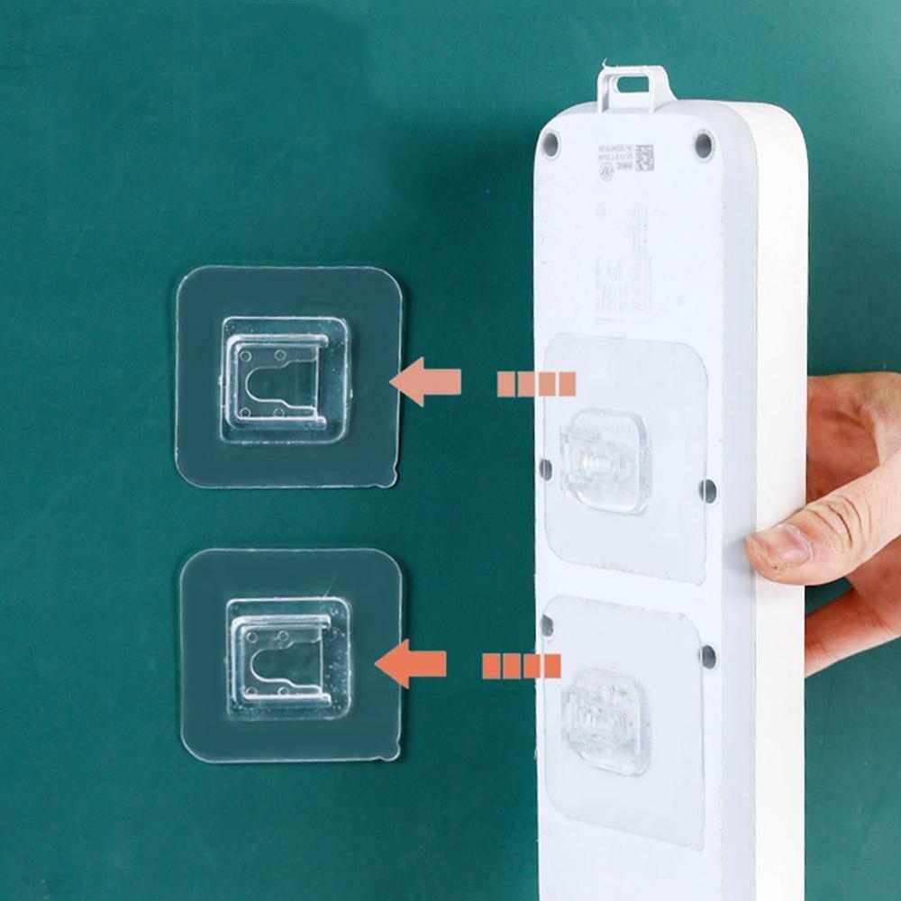 2/5Pair Non-marking Bathroom Hook Kitchen Plastic Adhesive Hook Wall Sticky Mount Hanger Rack Double-sided Paster Stickers