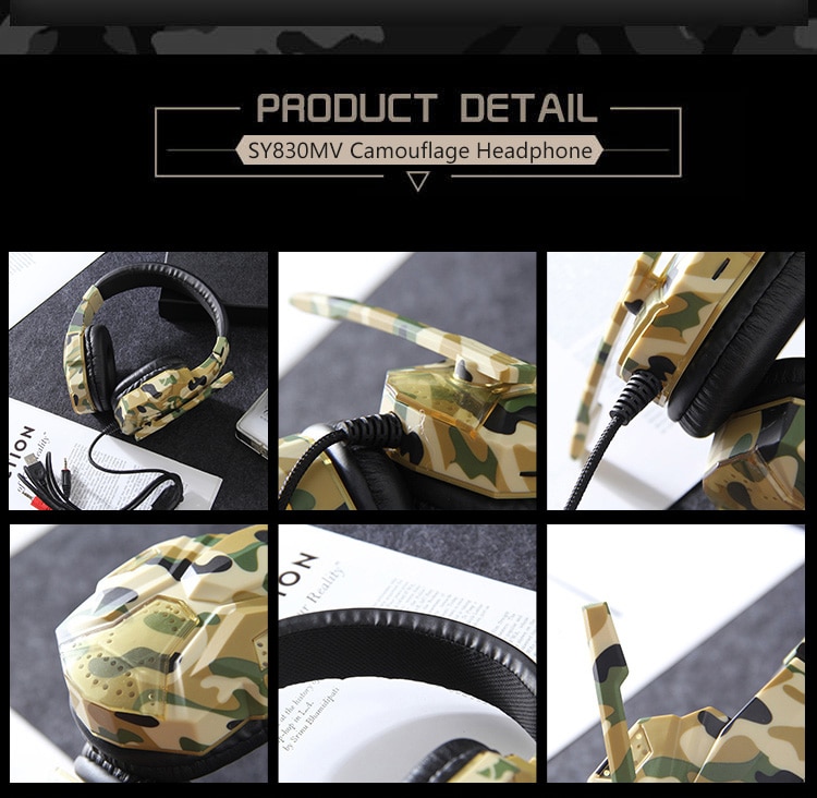 Wired Headset Gamer PC USB+3.5mm Gaming Headset Gamer Headphones Adjustable Bass Stereo Noise Cancelling Earphones