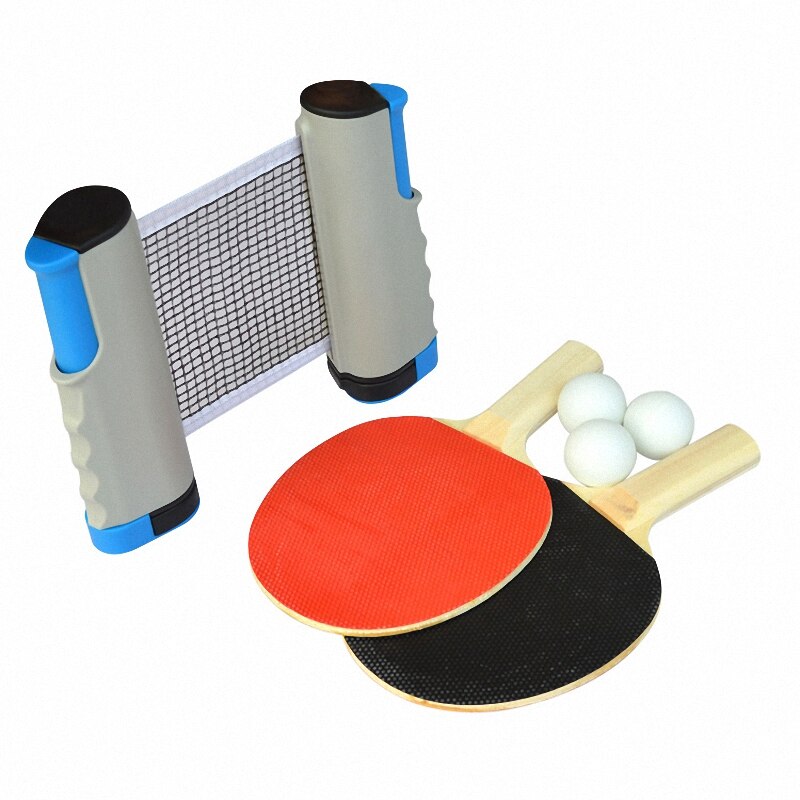 Ping Pong Set Ping Pong Bal 1.7M Tafel Netto Tafeltennis Racket Peddels Pingpong Training Accessoires Indoor Workout Trainning